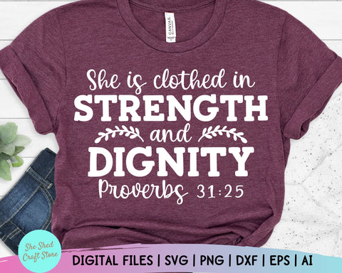 Proverbs 31 Svg - Bible Quote Svg - Religion Svg - Bible Quote Svg - Women's Christian SVG - Faith Svg - Scripture Svg SVG She Shed Craft Store 