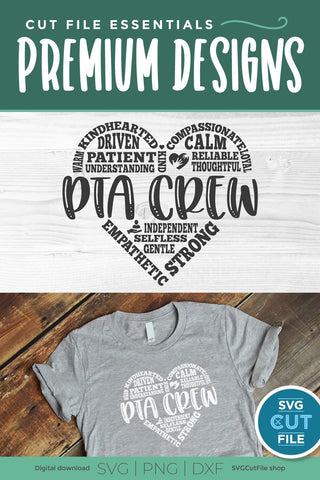 PTA svg, PTA crew, PTA tribe, Parent Teacher association SVG SVG Cut File 