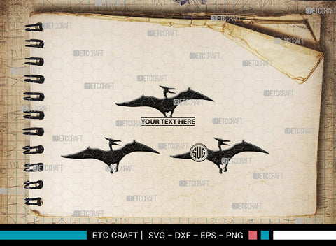 Pteranodon Monogram, Pteranodon Silhouette, Pteranodon SVG, Pteranodon, Dinosaur Svg, Dino Svg, Flying Pteranodon Svg, SB00307 SVG ETC Craft 
