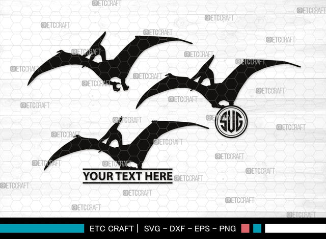 Pteranodon Monogram, Pteranodon Silhouette, Pteranodon SVG, Pteranodon, Dinosaur Svg, Dino Svg, Flying Pteranodon Svg, SB00307 SVG ETC Craft 
