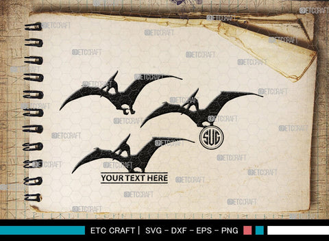 Pteranodon Monogram, Pteranodon Silhouette, Pteranodon SVG, Pteranodon, Dinosaur Svg, Dino Svg, Flying Pteranodon Svg, SB00307 SVG ETC Craft 