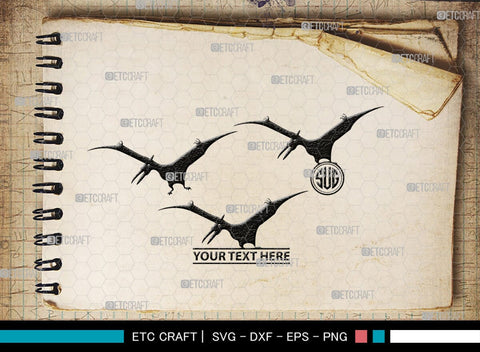 Pteranodon Monogram, Pteranodon Silhouette, Pteranodon SVG, Pteranodon, Dinosaur Svg, Dino Svg, Flying Pteranodon Svg, SB00307 SVG ETC Craft 