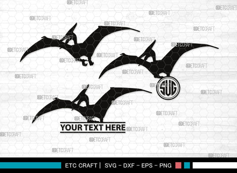 Pteranodon Monogram, Pteranodon Silhouette, Pteranodon SVG, Pteranodon, Dinosaur Svg, Dino Svg, Flying Pteranodon Svg, SB00307 SVG ETC Craft 