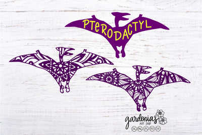 Pterodactyl Dinosaur Mandalas SVG Gardenias Art Shop 