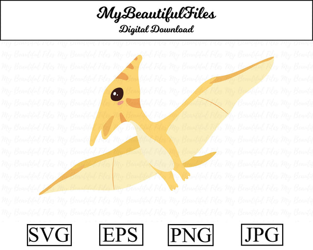 Pterodactyl - Dinosaur SVG MyBeautifulFiles 