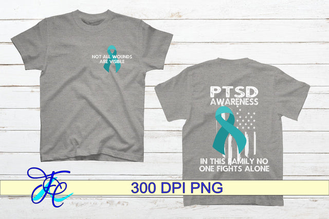 PTSD Awareness Sublimation Sublimation Family Creations 