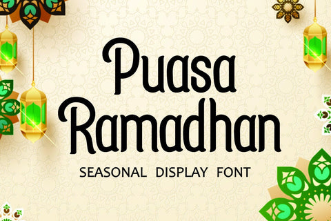 Puasa Ramadhan Font Mozarella 
