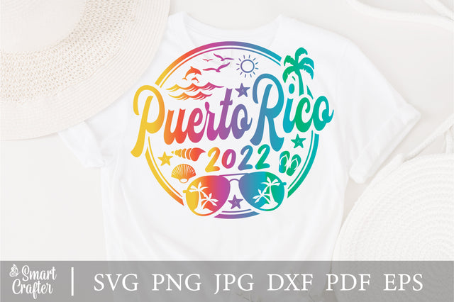 Puerto Rico svg, Summer Beach Vacation svg, Spring Break svg, eps, vector, cut file, instant download SVG Fauz 