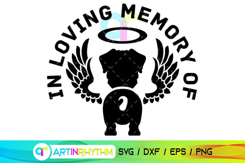 Pug Dog Memorial SVG SVG Artinrhythm shop 
