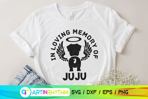 Pug Dog Memorial SVG SVG Artinrhythm shop 