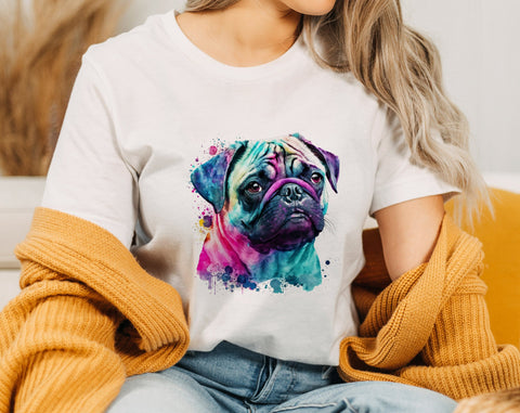 Pug Sublimation Designs Bundle, 6 Designs, Pug PNG Files, Pug In Sunglasses PNG, Pug And Butterfly PNG, Pug Clipart Sublimation HappyDesignStudio 