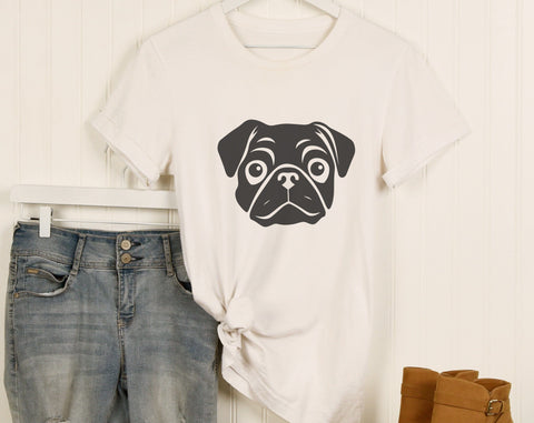 Pug SVG Bundle, 6 Designs, Pug PNG, Pug Clipart, Pug In Glasses SVG SVG HappyDesignStudio 