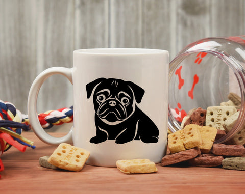 Pug SVG Bundle, 6 Designs, Pug PNG, Pug Clipart, Pug In Glasses SVG SVG HappyDesignStudio 