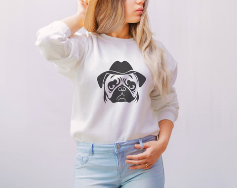 Pug SVG Bundle, 6 Designs, Pug PNG, Pug Clipart, Pug In Glasses SVG SVG HappyDesignStudio 