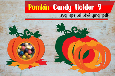 Pumkin Candy Holder/Candy Dome 9 3D Paper zafrans studio 