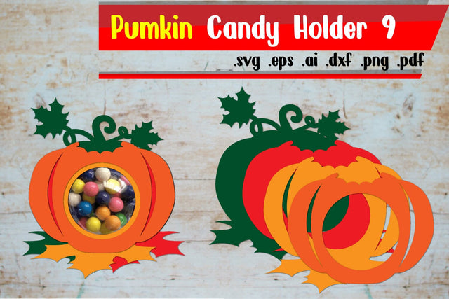 Pumkin Candy Holder/Candy Dome 9 3D Paper zafrans studio 