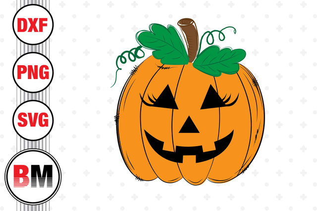 Pumkin Face SVG, PNG, DXF Files SVG BMDesign 