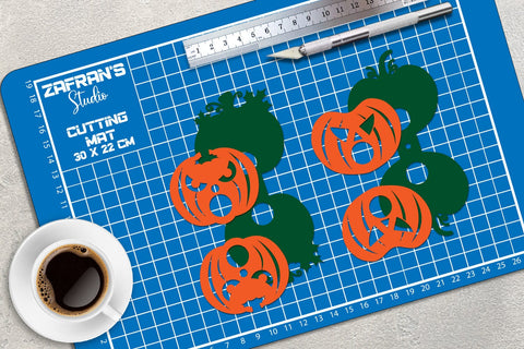 Pumkin Lollipop Holders - svg dxf eps ai png pdf 3D Paper zafrans studio 