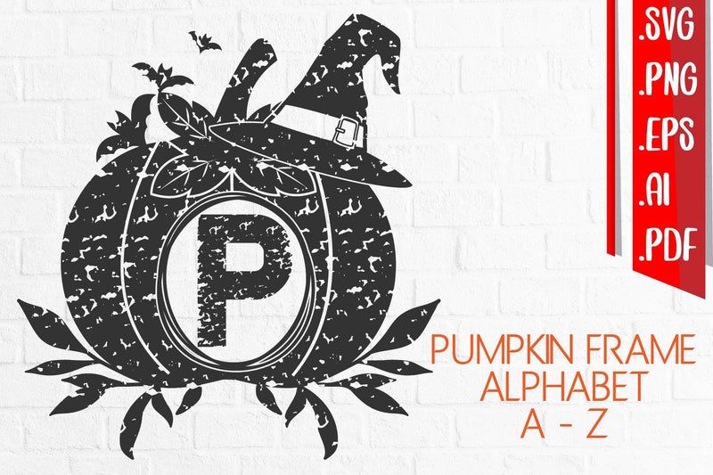 Pumpkin Alphabet A-Z Svg Eps Ai Png Pdf - So Fontsy