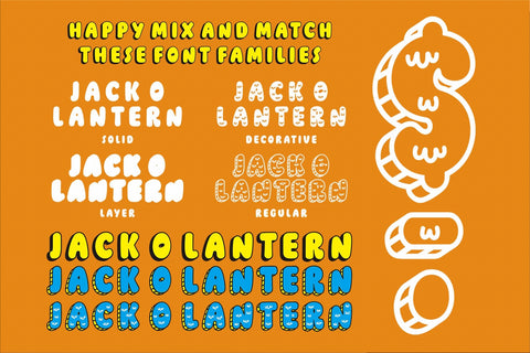 Pumpkin Bites – A Playful and Whimsical Display Font Font Four Lines Std. 