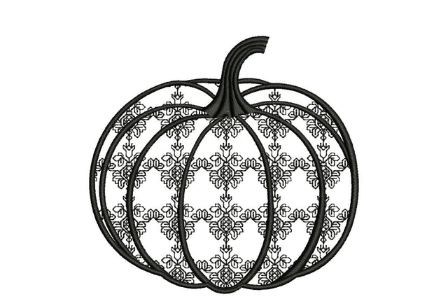 Pumpkin Blackwork Halloween Embroidery Design Embroidery/Applique DESIGNS NextEmbroidery 