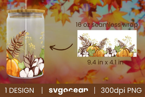 Pumpkin Can Glass Png | Beer Can | 16 Oz Libbey Glass SVG SvgOcean 