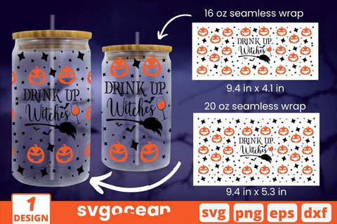 Pumpkin Can Glass Wrap SVG SVG SvgOcean 
