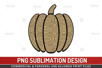 Pumpkin Cheetah Leopard SVG Sublimation Regulrcrative 