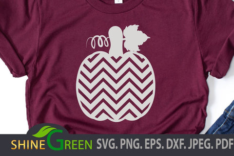 Pumpkin Chevron Pattern Zig-Zag - Fall SVG SVG Shine Green Art 