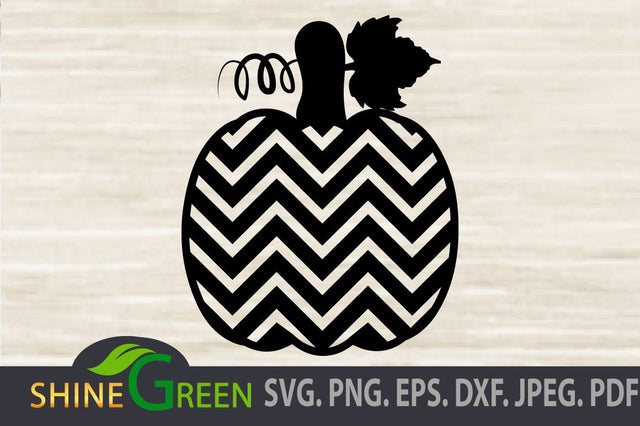 Pumpkin Chevron Pattern Zig-Zag - Fall SVG SVG Shine Green Art 