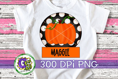 Pumpkin Circle Design PNG for Sublimation-Halloween PNG Sublimation Greedy Stitches 