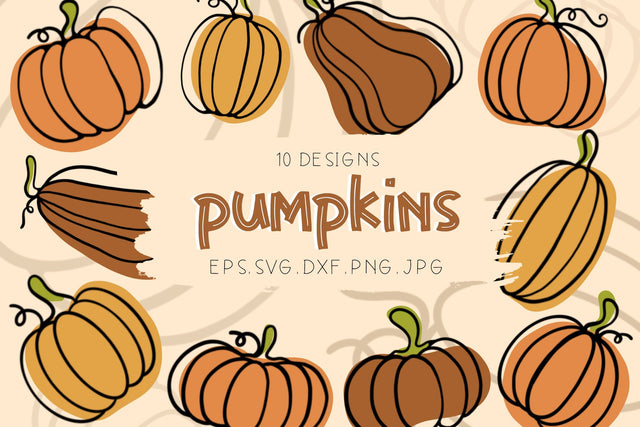 Pumpkin Clipart Bundle Pumpkin Season SVG dapiyupi store 