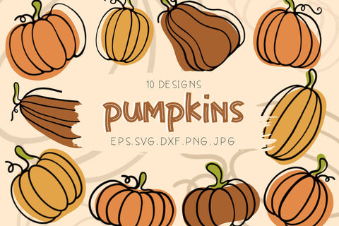 Pumpkin Clipart Bundle Pumpkin Season SVG dapiyupi store 