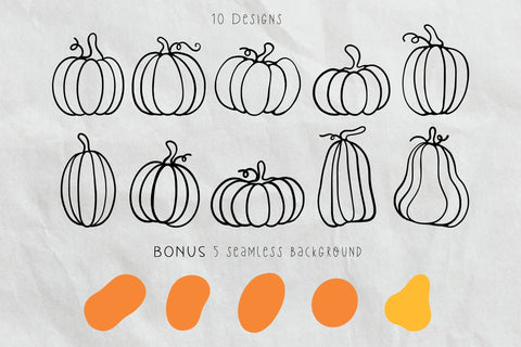 Pumpkin Clipart Bundle Pumpkin Season SVG dapiyupi store 