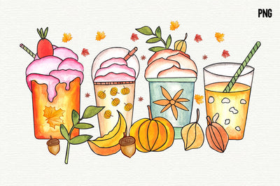 Pumpkin Coffee Sublimation SVG fokiira 