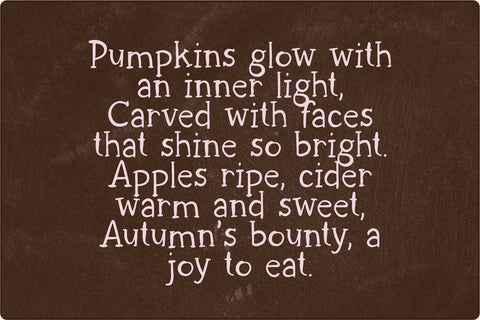 Pumpkin Custard Autumn Serif Font Blush Font Co. 