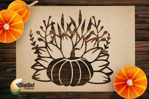 Pumpkin Cut Design | Halloween Decoration | Pumpkin Bundle SVG Evgenyia Guschina 
