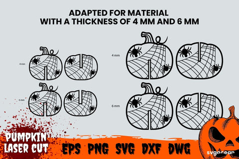 Pumpkin Decoration | Svg Bundle | 3D Pumpkin SVG SvgOcean 