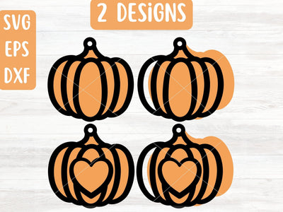 Pumpkin Earring Bundle SVG Files for Cricut, Silhouette or Glowforge SVG Apple Grove Designs 