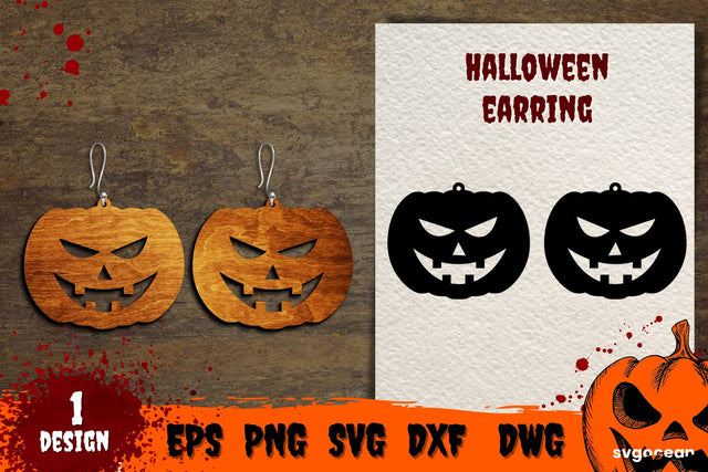 Pumpkin Earrings | Glowforge | Jewelry SVG SvgOcean 