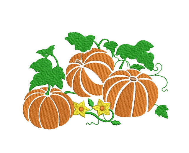 Pumpkin Embroidery Design, Thanksgiving Machine Embroidery ,5 sizes. Embroidery/Applique DESIGNS ArtEMByNatalia 