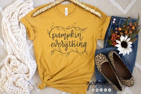 Pumpkin Everything with Vine SVG Gardenias Art Shop 