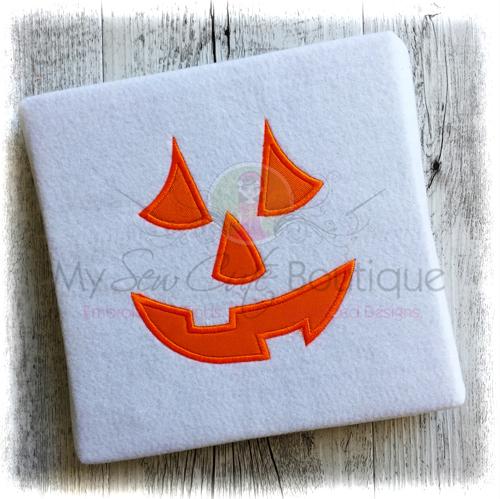 Pumpkin Face Applique Designs Machine Fall Embroidery Designs - Applique Downloads - Holiday Appliques - 8 Sizes - Instant Download Embroidery/Applique My Sew Cute Boutique 