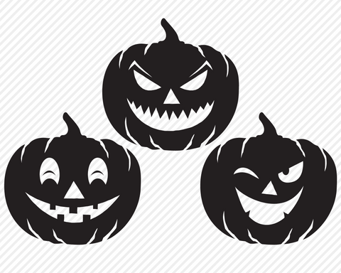 Pumpkin Face Bundle | Halloween SVG SVG Texas Southern Cuts 