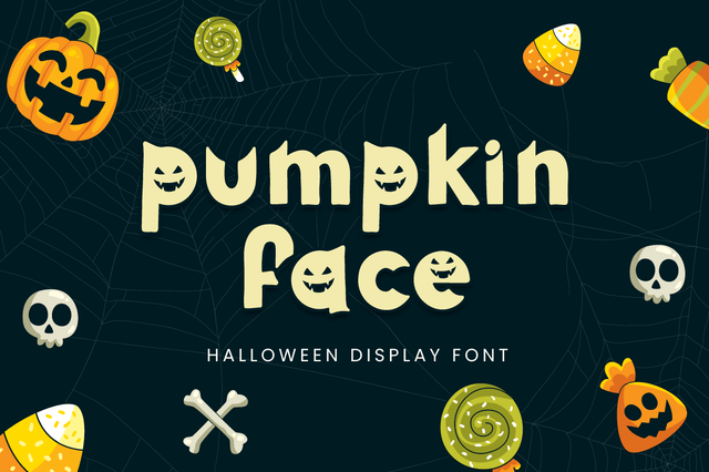 Pumpkin Face Font Attype studio 