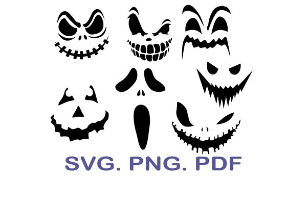 Halloween Town Svg Png, Pumpkin Face Svg, Spooky Season Svg