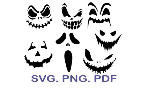 Pumpkin Face SVG Bundle, Halloween SVG SVG MagicDesignUS 