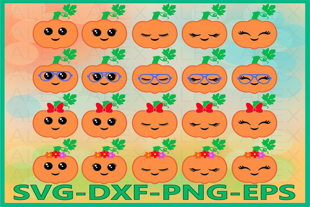 Pumpkin Face Svg, Halloween SVG AlexSVGStudio 