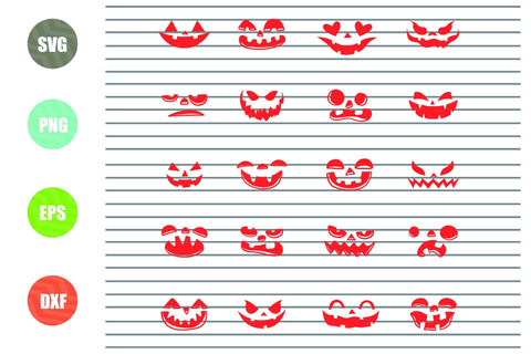 Pumpkin Face Svg, Pumpkin Svg, Fall Pumpkin Svg, Silhouette Cameo, Cricut, Cutting Files, Svg Files, Pumpkin clipart ,Pumpkin set svg, DXF PNG EPS SVG Artstoredigital 