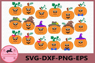 Pumpkin Face Svg SVG Lerastudio 